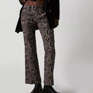Free People Walker Relaxed Jacquard Pants